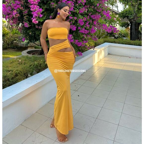 ZARA BLOGGER FAVE!!! Strapless Fitted Maxi Dress NWT LAST ONE - Picture 13 of 16